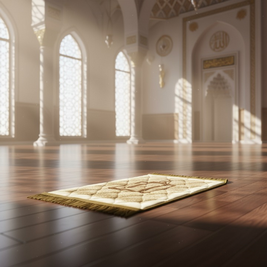 Travel-Friendly Velvet Prayer Mat